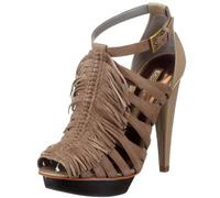 Buffalo London 15437-633 Kid Suede Patent Sof Black 01 105330 Sandali da Donna