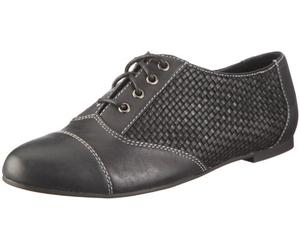 Buffalo London 210-4669 BRUSHED LEATHER BLACK 01 117322, Scarpe donna