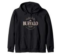 Buffalo New York Moderno - Buffalo NY Felpa con Cappuccio