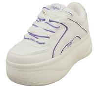 Buffalo ORCUS LUXE VEGAN Stivali a Piatto Bianco Viola Donna - 40 EU