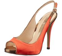 Buffalo - Peep Toe Donna, Rosso (Rot (Vermelho03)), 41