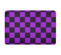 Buffalo Plaid Nero Viola Extra Large Riutilizzabile Bed Underpad Morbido Assorbente Vasino Mat Carino Cool Pee Mats per Neonati Ragazzi Ragazze , 132,1 cm L x 86,4 cm W Sabanas Impermeabile para Ninos