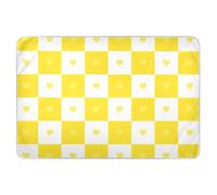 Buffalo Plaid Oro Bianco Cuore Extra Large Riutilizzabile Fasciatoio Fasciatoio Fasciatoio Materassino Portatile per Neonato Bambino, 132 cm L x 86,4 cm W panales de cama
