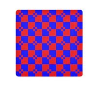 Buffalo plaid rosso blu borsa per il trucco autoadesiva panno borsa cosmetica organizzatore avvolgere obiettivo fotocamera panno involucro organizzatore cosmetici per dimensioni da viaggio 55,1 x 55,1