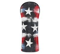 Buffalo Plaid USA Stars Patriotic 4th of July Golf Club Cover Set di accessori in pelle premium con etichette numerate per driver/fairway Wood/Hybrid 1 pezzo