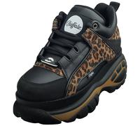 Buffalo Platform Boots da Donna Leopard Black 1339-14 VEGAN - 39 EU