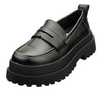 Buffalo Pluto Vegan Scarpe Loafers Nere Donna - 40 EU
