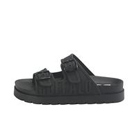 Buffalo Sandali da bagno da donna EVE-SOL, sandali da donna, Nero , 41 EU