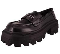 Buffalo Scarpe basse da donna NABU Loafer Vegan 1622342 Nero, Nero , 37 EU
