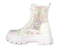 Buffalo Scarpe da donna con lacci Aspha RLD Bloom, White Rose Blue, 37 EU
