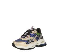 BUFFALO Sneaker bassa 'TRIPLET HOLLOW' camoscio / marrone scuro / lime / blu violetto Donna BUFFALO 38