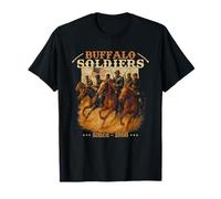 Buffalo Soldati Afro-Americani Buffalo Cultura Nera Maglietta