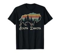 Buffalo South Dakota I parchi nazionali statali del Monte Rushmore Maglietta