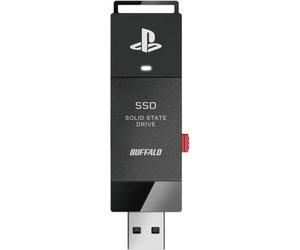 BUFFALO SSD esterno 2.0TB - Prodotto con licenza ufficiale - Compatibile con console PS5/console PS4 - USB3.2 Gen2 Tipo A Compact Stick SSD-SAO2.0U3B
