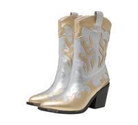 BUFFALO Stivale da cowboy oro / argento Donna BUFFALO 38