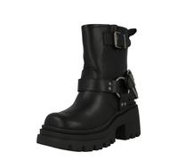 Buffalo Stivaletti Bravr Biker in Pelle Nera