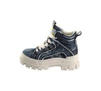 BUFFALO Stivaletto stringato 'Aspha' beige / blu denim / giallo / bianco Donna BUFFALO 39 beige / blu denim / giallo / bianco