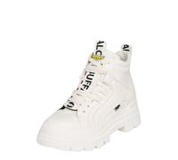 BUFFALO Stivaletto stringato 'Aspha' giallo / nero / bianco / offwhite Donna BUFFALO 38 giallo / nero / bianco / offwhite