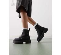 Buffalo - Stivali neri foderati in pelliccia-Nero 42