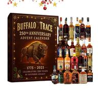 Buffalo Trace - Calendario dell'avvento per il 250° anniversario del whisky, 2025-24 giorni di mini bottiglie ornamentali da collezione
