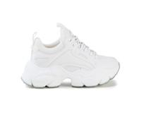 BUFFALO Vegan BINARY C Sneakers bianche donna lacci zeppa chunky - Colore: Bianco, Taglia: 39