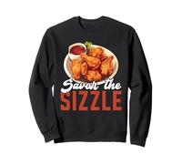 Buffalo Wings Foodie American Food Lover Ali di Pollo Felpa