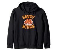 Buffalo Wings Foodie American Food Lover Ali di Pollo Felpa con Cappuccio
