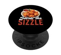 Buffalo Wings Foodie American Food Lover Ali di pollo PopSockets PopGrip Adesivo