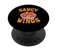 Buffalo Wings Foodie American Food Lover Ali di pollo PopSockets PopGrip Adesivo