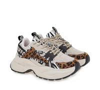 Buffalo Yuno Sneaker Chunky, Stampa Leopardata e Zebrata, Tomaia in Mesh e Ecopelliccia, Stile Anni '90 (Sistema Taglie Calzature EU, Adulto, Numero, Media, 36)