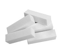 Buffer per la cura delle unghie da 5 pezzi, lucidatura, blocco di levigatura, lime per unghie per smalto a 4 vie, punte per manicure per pedicure artistico - bianco.