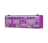Buffer per pedale multi-effetto 6 in 1 + Booster + Overdrive + Distortion + Chorus + Reverb Guitar Effect Pedal True Bypass Switching