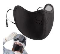 Buffer, velo a prova di freddo, strato attivo da corsa, materiale tessile in neoprene isolato, funzione ponte naso integrato, hardware per motociclismo, sentiero escursionistico grigio morbido mezzo