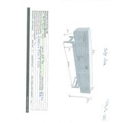 Buffet basso in noce, stile scandinavo, 180x45x52cm, design leggero, quattro gambe sottili, scomparti ribaltabili
