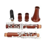 Buffet Clarinetto Sib Professionale In Legno Rosso Con 17 Chiavi Placcate In Argento Argentatura In Palissandro
