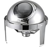 Buffet Server And Heater - Buffet Plate with Lid, Hotpot Buffet Setting, Food Heater for Party Buffet, Table Buffet Heater. Hostess Trolley Food Heater,Visible Lid Dining Stove-6L (Visible Lid Dining