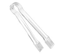 Buffet Tong - Infradito da servizio | Pinze alimentari in acciaio inossidabile | Utensili trasparenti riutilizzabili | Utensili da cucina senza slittamento per snack, insalate, buffet