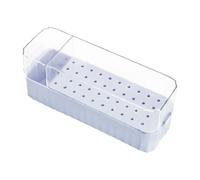 Buffing Head 40-Hole Storage Box - Dustproof Nail Drill Bits Holder | Nail Drill Bit Container for Youth Girl Home Manicure Salon Workstation Gel Lacquer Cuticle Care Prep Art