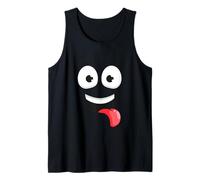 Buffo Battute Carino Viso Travestimento Costume Halloween Canotta