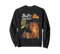 Buffy And The Master Distressed Vintage 90's TV Show Felpa