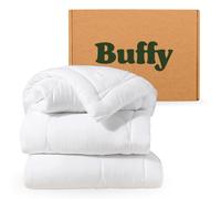 Buffy Cloud Comforter, piumino in tessuto Lyocell, imbottitura alternativa alla piuma, extra soffice, trapuntato, con linguette angolari (king size)