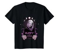 Buffy The Vampire Slayer Boho Style Vintage Buffy Portrait Maglietta, Bambini, Nero, 2 Anni