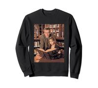 Buffy The Vampire Slayer Buffy & Giles In The Library Retro Felpa