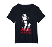 Buffy The Vampire Slayer Buffy Summers Shadowed Portrait Maglietta, Donna Plus-Size, Nero, 2X