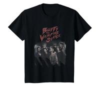 Buffy The Vampire Slayer Distressed Vintage Slayer Group Maglietta, Bambini, Nero, 2 Anni
