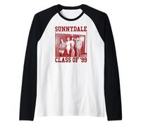 Buffy the Vampire Slayer Front Back Sunnydale High TV Show Maglia con Maniche Raglan