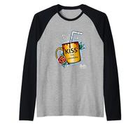 Buffy The Vampire Slayer Kiss The Librarian Vintage Tattoo Maglia con Maniche Raglan