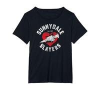 Buffy The Vampire Slayer Logo di Sunnydale Slayers Maglietta, Donna Plus-Size, Nero, 2X