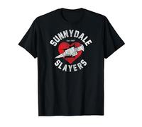 Buffy The Vampire Slayer Logo di Sunnydale Slayers Maglietta, Uomo, Nero, L