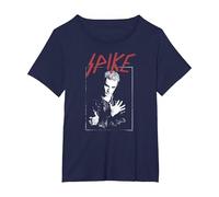 Buffy The Vampire Slayer Punk Rock Spike Maglietta, Donna Plus-Size, Navy, 3X